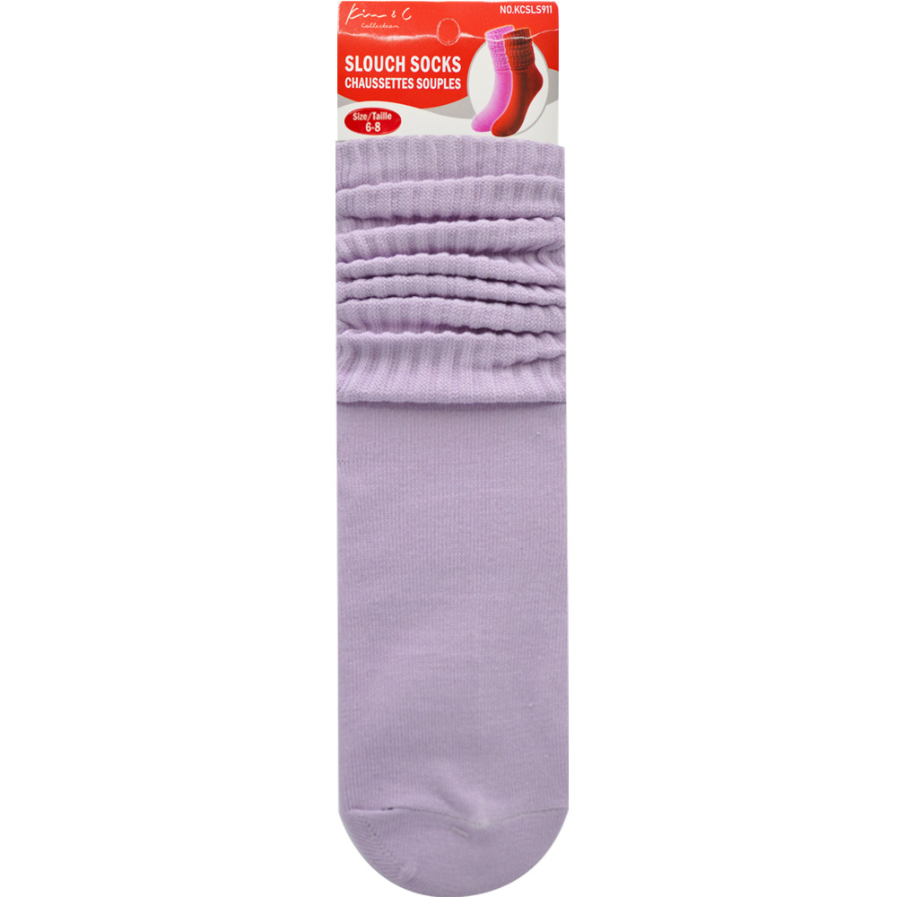 Slouch Socks 6-8 Baby Purple (6pair/Pack) Slouch Socks 6-8 Baby Purple (6pair/Pack)